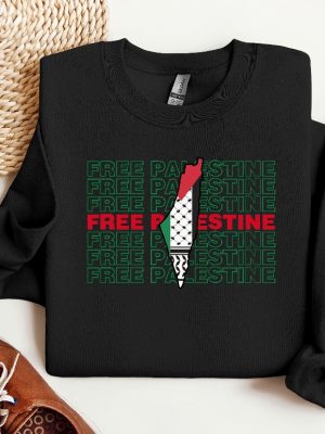 Free Palestine Gaza Sweatshirt Palestine Hoodie Activist Sweat Human Rights Sweater Palestine Sweatshirt Palestine Watermelon Sweatshirt Unique revetee 3