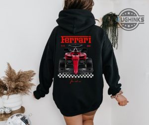 ferrari clothing ferrari formula one hoodie tshirt sweatshirt f1 jumper charles leclerc carlos sainz gift for fans cars drivers racing apparel laughinks 1