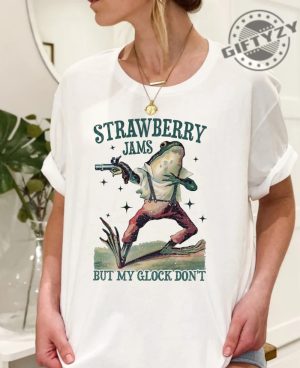 Strawberry Jams But My Glock Dont Shirt Funny Tshirt Meme Unisex Sweatshirt Men Women Adult Sayings Hoodie Meme Shirt giftyzy 3