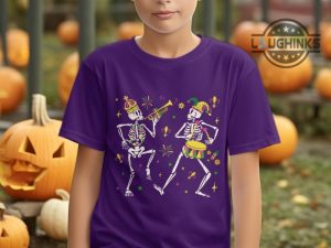 mardi gras sweater sweatshirt tshirt hoodie colorful dancing skeletons shirts funny mardi gras carnival tee dancing skull parade nola party gift laughinks 1