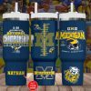 michigan national championship football tumbler personalized michigan wolverines national champions 2024 40oz stainless steel stanley cup laughinks 1