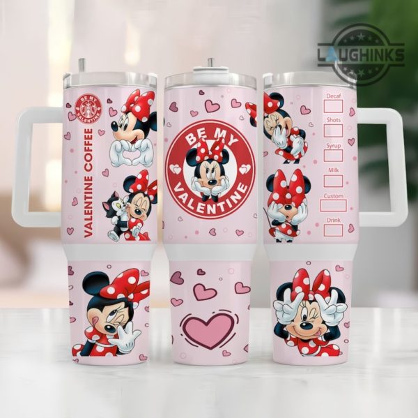 mickey mouse starbucks cup valentine disney 40oz tumbler valentines day gift for coffee lovers disneyland 40 oz stainless steel stanley tumblers laughinks 1