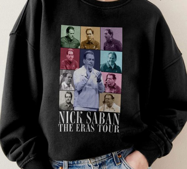 Nick Saban The Eras Tour Shirt Vintage 90S Shirt Nick Saban Shirt Gift For Sport Lovers Men And Women Game Day Shirt trendingnowe 1
