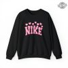 Nike Valentines Day Crewneck Sweatshirt Valentines Day Sweatshirt With Hearts Pink Nike Sweatshirt Unique revetee 1