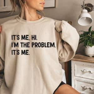 Its Me Hi Im The Problem Sweater Midnights Album Sweatshirt The Eras Tour 2023 Black And White Book Spines Taylor Swift Merch Positive Shirt Unique revetee 4