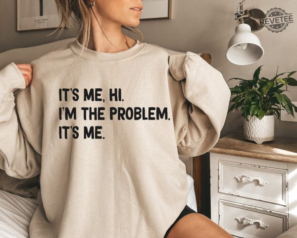 Its Me Hi Im The Problem Sweater Midnights Album Sweatshirt The Eras Tour 2023 Black And White Book Spines Taylor Swift Merch Positive Shirt Unique revetee 4