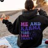 Womens Aesthetic Hoodie Words On Back Sweatshirt Karma Shirt Concert Tshirts Best Friend Gifts Trending Shirt Taylor Swift Merch Unique revetee 1