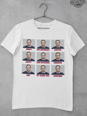 New England Patriots Funny Bill Belichick Face Shirt Unique Bill Belichick Sweatshirt Belichick Sweatshirt Hoodie And More revetee 4