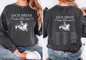 Zach Bryan The Burn Burn Burn Tour 2024 Shirt For Fan Hoodie Zach Bryan Concert Fan Sweatshirt Zach Bryan Country Music Tshirt Zach Bryan 2023 Shirt giftyzy 2