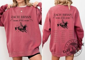 Zach Bryan The Burn Burn Burn Tour 2024 Shirt For Fan Hoodie Zach Bryan Concert Fan Sweatshirt Zach Bryan Country Music Tshirt Zach Bryan 2023 Shirt giftyzy 3