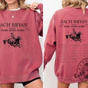 Zach Bryan The Burn Burn Burn Tour 2024 Shirt For Fan Hoodie Zach Bryan Concert Fan Sweatshirt Zach Bryan Country Music Tshirt Zach Bryan 2023 Shirt giftyzy 3