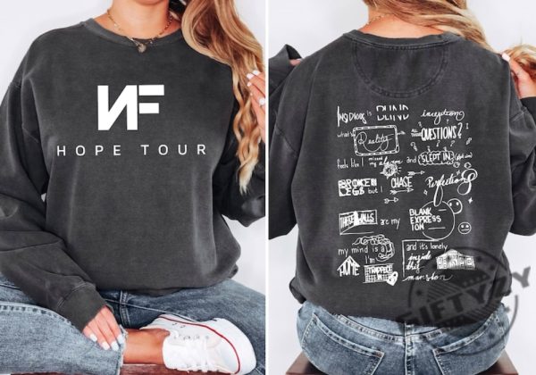 Nf Hope Shirt Hope Album Tour Merch Sweatshirt Nf Hope Tour 2023 Tshirt Rapper Nf Fan Hoodie 2023 Concert Shirt giftyzy 1