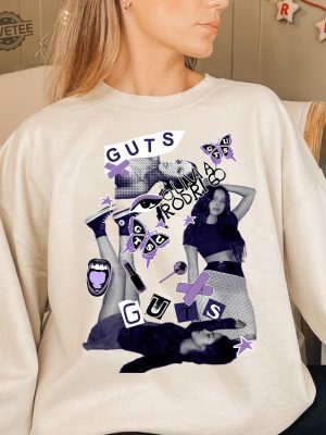 Vintage Olivia Rodrigo Guts Album Tour Shirt Olivia Rodrigo Sweatshirt Unique Olivia Rodrigo Guts Shirt revetee 2