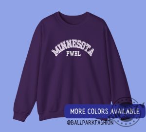 Pwhl Minnesota Hockey Shirt Minnesota Hockey Pwhl Sweatshirt Womens Hockey League Hoodie Womens Sports Hockey Mom Tshirt Hockey Fan Pwhl Shirt giftyzy 2