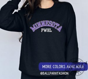 Pwhl Minnesota Hockey Shirt Minnesota Hockey Pwhl Sweatshirt Womens Hockey League Hoodie Womens Sports Hockey Mom Tshirt Hockey Fan Pwhl Shirt giftyzy 5