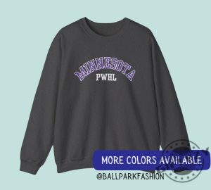 Pwhl Minnesota Hockey Shirt Minnesota Hockey Pwhl Sweatshirt Womens Hockey League Hoodie Womens Sports Hockey Mom Tshirt Hockey Fan Pwhl Shirt giftyzy 6