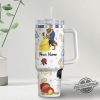 Custom Disney Beauty And The Beast Colorful Tumbler Disney Characters Christmas 40Oz Tumbler Handle Stainless Steel Reusable Tumbler trendingnowe 1 1