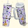 Custom Disney 100 Years Mickey Colorful Tumbler Personalized Disney 40Oz Tumbler With Handle Straw Disney Characters Tumbler Christmas Gift trendingnowe 1 3
