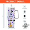 Custom Disney 100 Years Mickey Colorful Tumbler Personalized Disney 40Oz Tumbler With Handle Straw Disney Characters Tumbler Christmas Gift trendingnowe 1 6