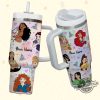 Custom Disney Princesses Colorful Tumbler Personalized Disney 40Oz Tumbler With Handle Straw Disney Characters Tumbler Christmas Gift trendingnowe 1 3