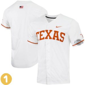 Texas longhorns baseball jersey all over printed replica baseball Uniform Pinstripe white natural Vapor Untouchable Elite Orange NCAA American Nike vintage shirts