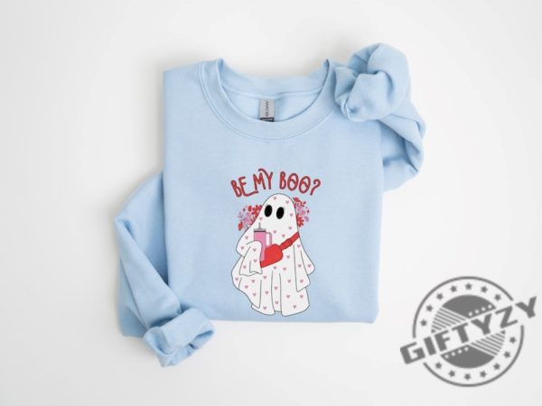Be My Boo Shirt Ghost Sweater Valentines Day Hoodie Xoxo Sweatshirt Women Valentines Day Tshirt Heart Love Ghost Shirt giftyzy 1