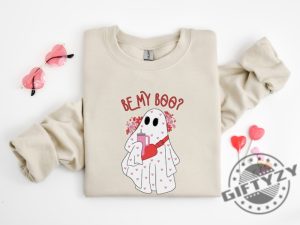 Be My Boo Shirt Ghost Sweater Valentines Day Hoodie Xoxo Sweatshirt Women Valentines Day Tshirt Heart Love Ghost Shirt giftyzy 2