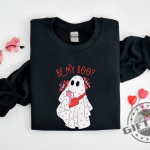 Be My Boo Shirt Ghost Sweater Valentines Day Hoodie Xoxo Sweatshirt Women Valentines Day Tshirt Heart Love Ghost Shirt giftyzy 3