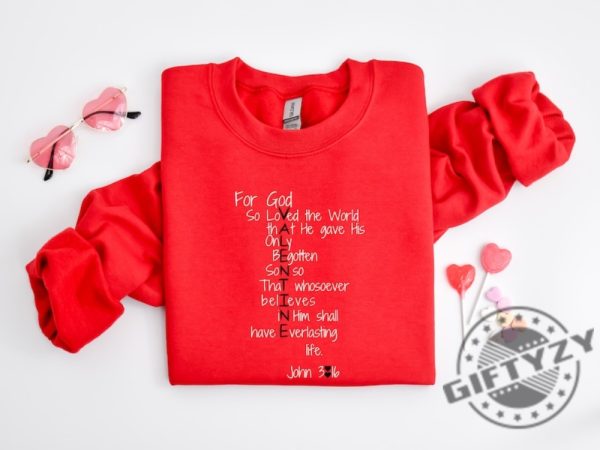 For God So Loved The World Shirt Jesus Is My Valentine Sweatshirt Religious Valentines Day Tshirt Christian Hoodie Valentines Shirt giftyzy 4