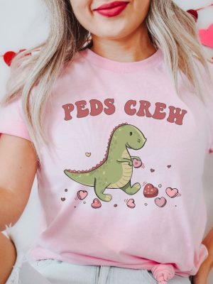 Pediatric Nurse Valentines Shirt Peds Crew Valentine Shirt Pediatric Rn Shirt Vday Peds Nurse Vday Gift For Peds Nurse Practitioner Rn Tee Unique revetee 4