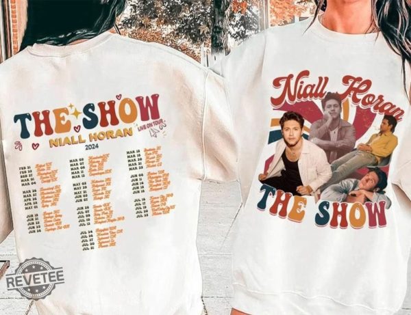 Vintage Niall Horan The Show Live On Tour 2024 Shirt Niall Horan Shirt The Show Tour 2024 Shirt Horan Graphic Tee Gift For Him And Her Unique revetee 1 1