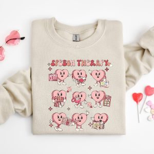 Slp Valentines Day Shirt Valentines Speech Therapy Shirt Speech Language Pathology Crewneck Love Language Tee Social Life Sweatshirt Unique revetee 2