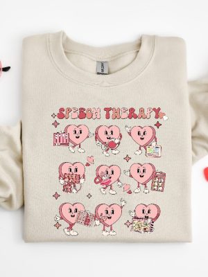 Slp Valentines Day Shirt Valentines Speech Therapy Shirt Speech Language Pathology Crewneck Love Language Tee Social Life Sweatshirt Unique revetee 2