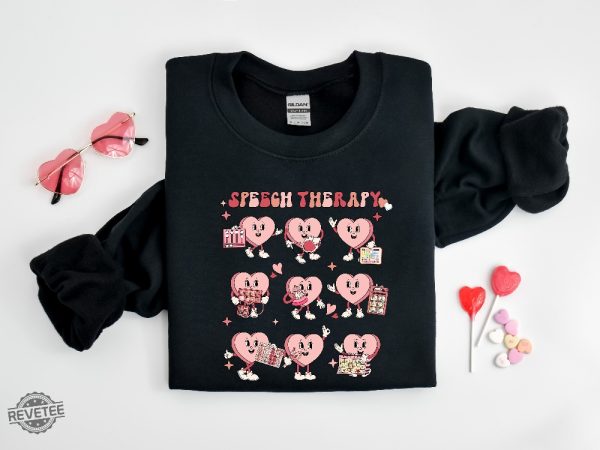 Slp Valentines Day Shirt Valentines Speech Therapy Shirt Speech Language Pathology Crewneck Love Language Tee Social Life Sweatshirt Unique revetee 4