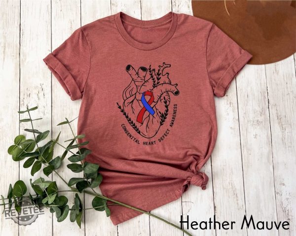 Congenital Heart Defects Awareness Shirt Heart Defect Support Chd Awareness Hoodie Chd Warrior Tee Heart Disease Awareness Sweatshirt Unique revetee 3