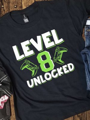 Video Game Birthday Shirt Kids Gamer Bday Shirt Level Unlocked Boys Game Controller Shirt Unique revetee 2