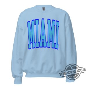 Miami Blue Lettering Shirt Sweatshirt trendingnowe 2