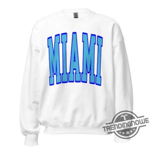 Miami Blue Lettering Shirt Sweatshirt trendingnowe 3