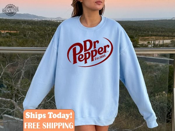 Vintage Dr Pepper Sweatshirt Retro Soda Dr Pepper Gifts For Her Pepper Crewneck Sweatshirt For Fall And Winter Unique revetee 3
