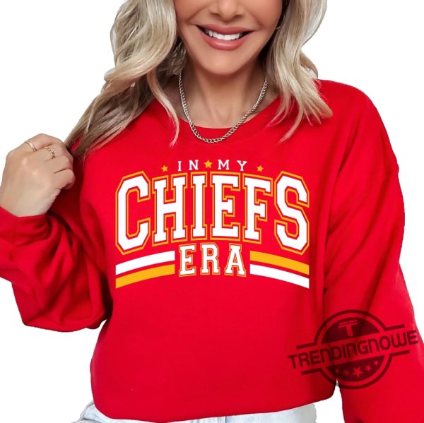 In My Chiefs Era Game Day Sweatshirt Chiefs Shirt Sweatshirt Teacher Sweatshirt Team Mascot Shirt School Spirit Sweatshirt trendingnowe 1