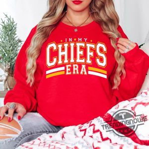 In My Chiefs Era Game Day Sweatshirt Chiefs Shirt Sweatshirt Teacher Sweatshirt Team Mascot Shirt School Spirit Sweatshirt trendingnowe 3