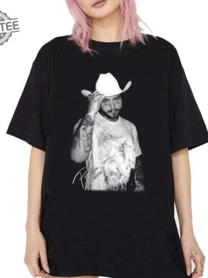 Post Malone Music Rap Vintage Graphic Shirt If Yall Werent Here Id Be Crying Tour 2023 Bootleg Inspired Concert Fan Gift Unique revetee 2