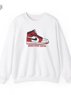 Kicks Over Chicks Mens Shirt Mens Sweatshirt Ments Humor Shirt Mens Pullover Valentines Day Graphic Valentines Day Mens Unique revetee 2