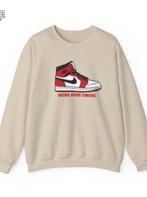 Kicks Over Chicks Mens Shirt Mens Sweatshirt Ments Humor Shirt Mens Pullover Valentines Day Graphic Valentines Day Mens Unique revetee 6