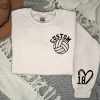 Customized Volleyball Sweatshirt Your Name Volleyball Hoodie Custom Volleyball Game Day Shirt Volleyball Mom Shirt Volleyball Shirt Unique revetee 1