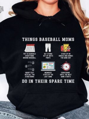 Funny Baseball Sweatshirt Baseball Team Mom Shirt Baseball Hoodie Funny Baseball Mom Sweater Baseball Mom Hoodie Baseball Mom Gift Unique revetee 2