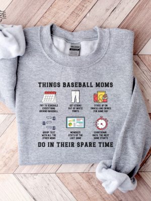 Funny Baseball Sweatshirt Baseball Team Mom Shirt Baseball Hoodie Funny Baseball Mom Sweater Baseball Mom Hoodie Baseball Mom Gift Unique revetee 4