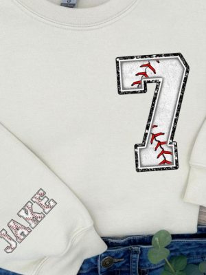 Custom Baseball Mom Shirt Personalized Team Mama Sweatshirt With Kid Name Number Baseball Jersey Tee Unique Team Top For Game Day Unique revetee 2