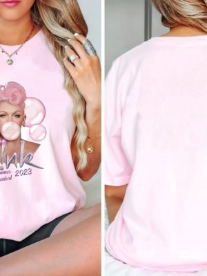 P Nk Summer Carnival 2023 Trustfall Album Tee Pink Singer Tour Music Festival Shirt Concert Apparel Tour Shirt Pink Music Clothing Unique revetee 4