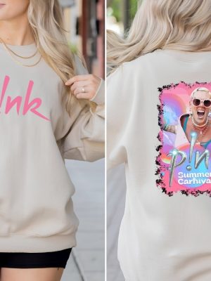 P Nk Pink Singer Summer Carnival 2024 Tour Shirt Pink Fan Lovers Shirt Music Tour 2024 Shirt Trustfall Album Shirt Concert 2024 P Nk Shirt Unique revetee 2